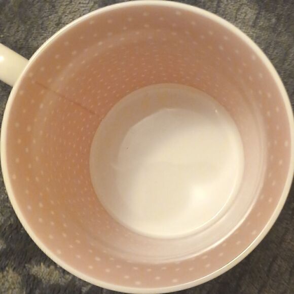 ⭐️ 5/$25 SALE WITH LOVE Coffee Mug NWT PINK, GREEN, PURPLE ON WHITE BACKGROUND - Picture 5 of 5